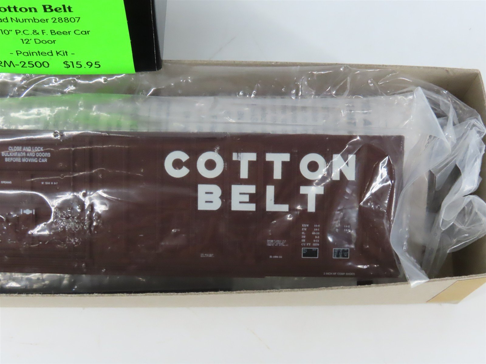 HO Scale Eel River Models Kit ERM-2500 SSW Cotton Belt 62' 10