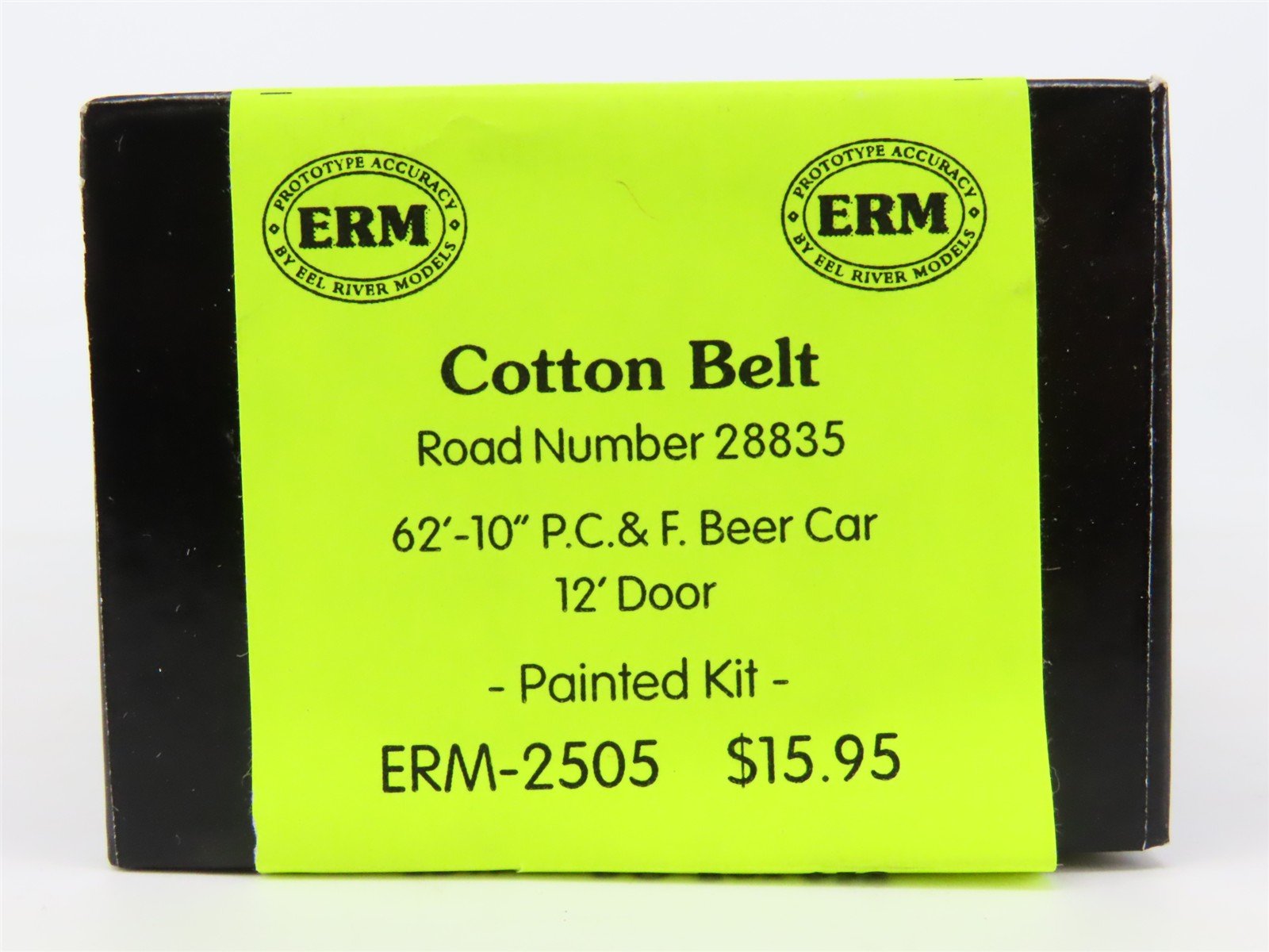 HO Scale Eel River Models Kit ERM-2505 SSW Cotton Belt 62' 10" Box Car #28835