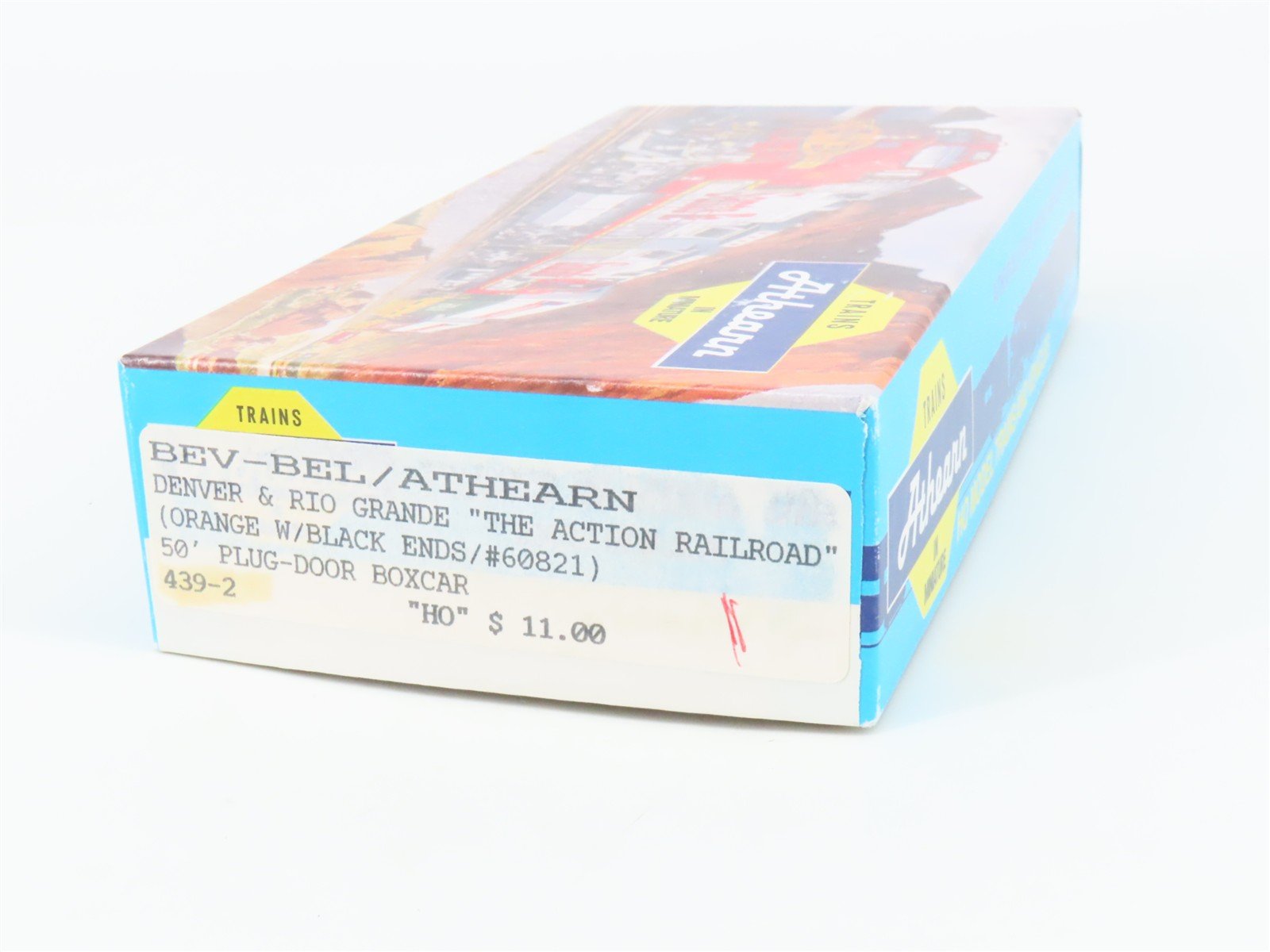 HO Scale Athearn Bev-Bel Kit 439-2 D&RGW Rio Grande 50' Plug Door Box Car #60821