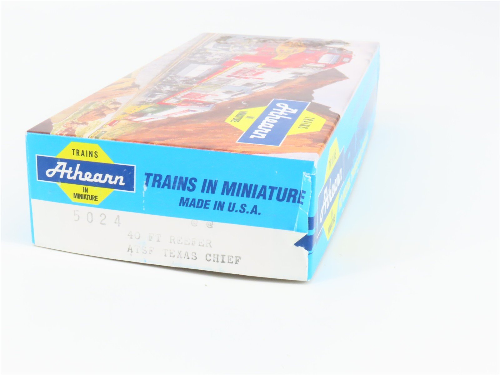 HO Scale Athearn Kit 5024 SFRD Santa Fe Texas Chief 40' Reefer #8376