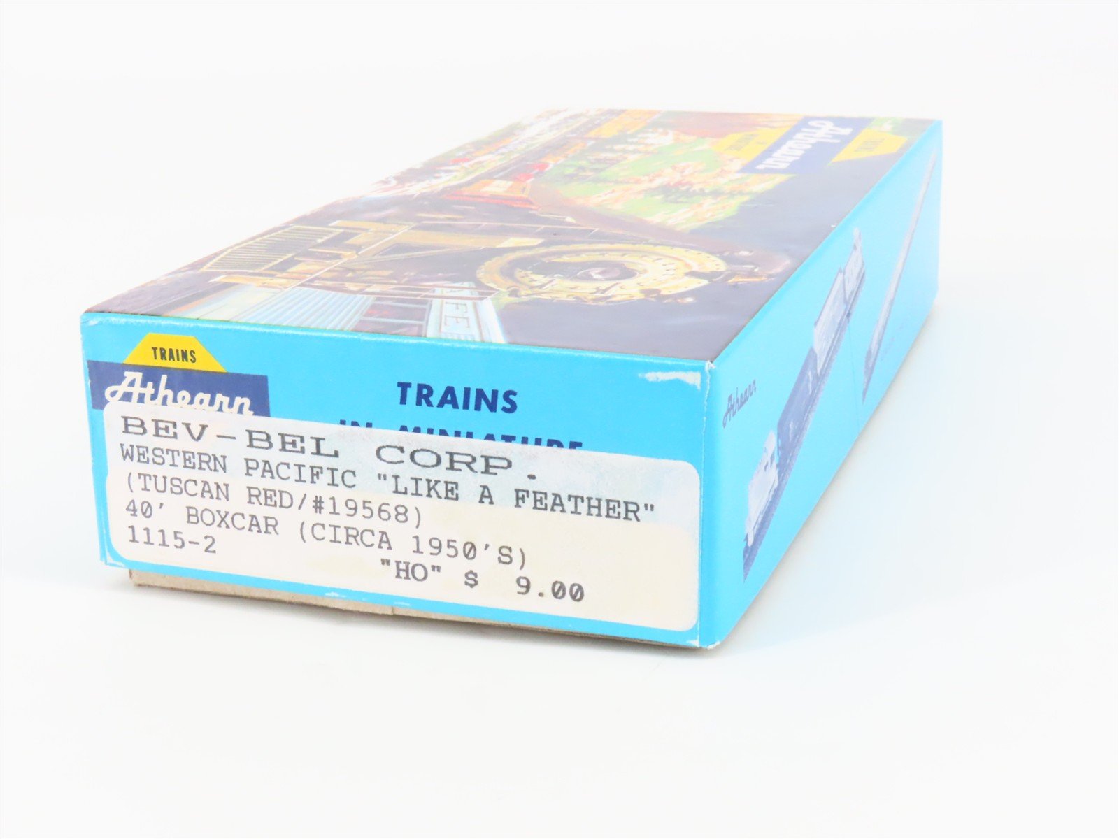HO Athearn Bev-Bel Kit 1115-2 WP Western Pacific Feather 40' Box Car #19568