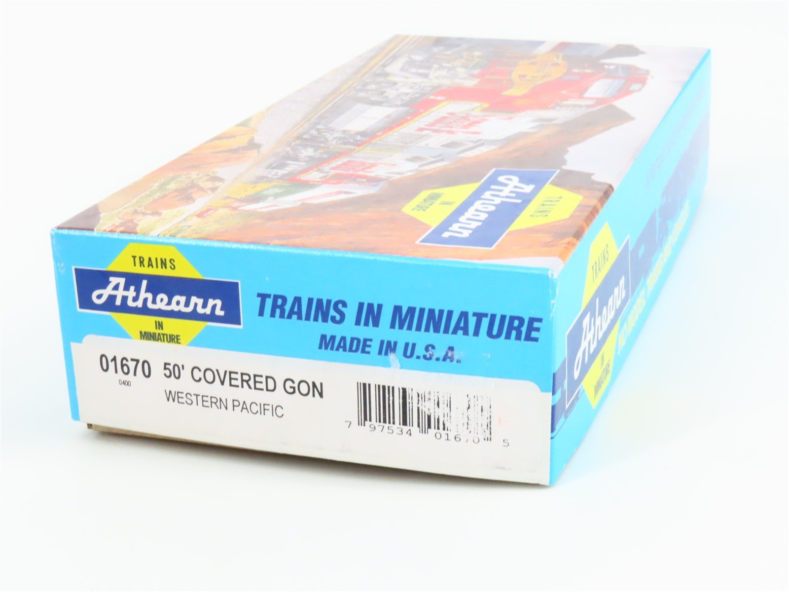 HO Scale Athearn Kit 01670 WP Western Pacific Feather 50' Covered Gondola #6053