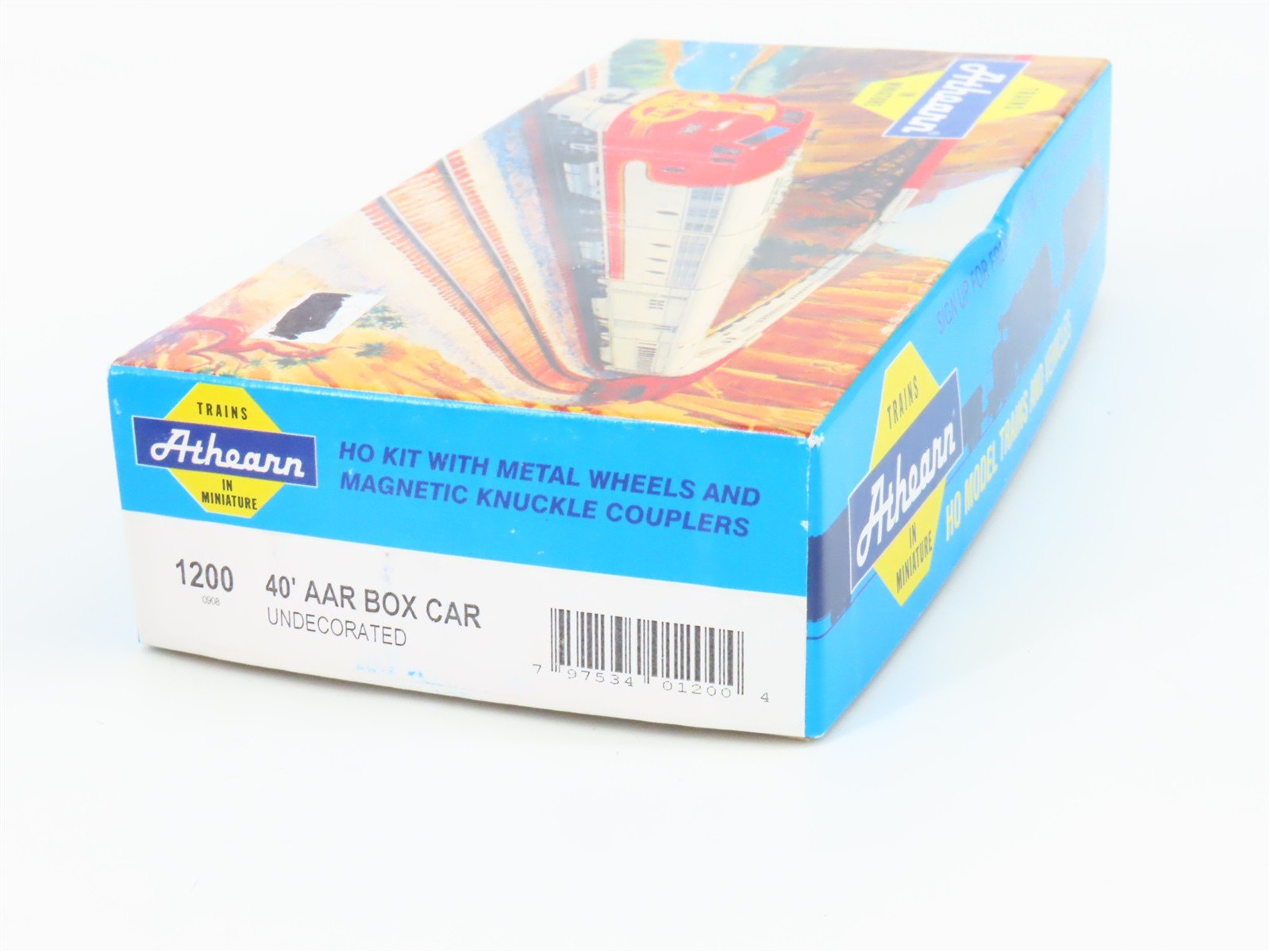 HO Scale Athearn Kit 1200 Undecorated 40' Single Door Box Car