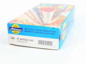 HO Scale Athearn Kit 1200 Undecorated 40' Single Door Box Car