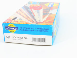 HO Scale Athearn Kit 1200 Undecorated 40' Single Door Box Car