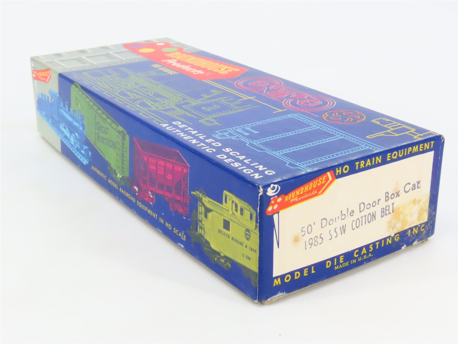 HO Scale Roundhouse Kit 1985 SSW Cotton Belt 50' Double Door Box Car #61798