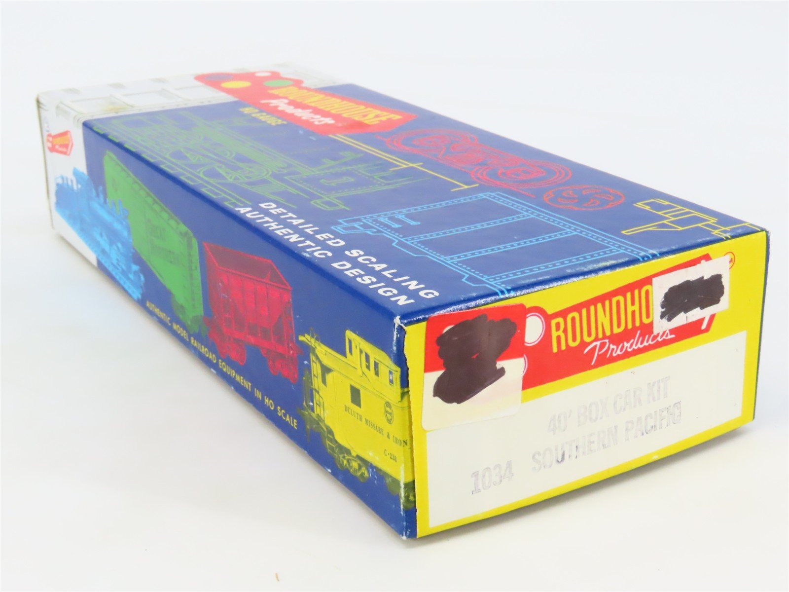 HO Scale Roundhouse Kit 1034 SP Southern Pacific Railroad 40' Box Car #29637