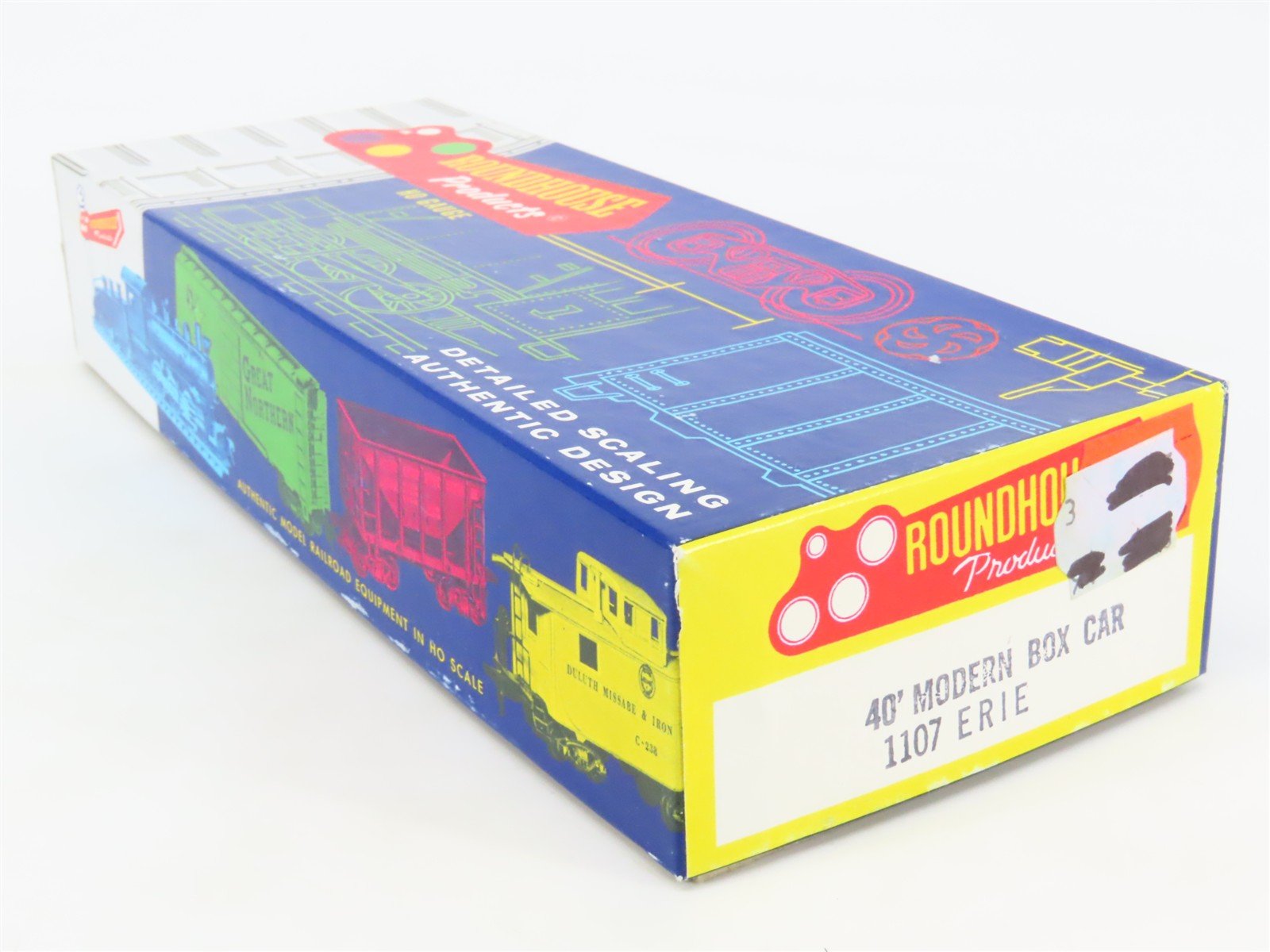 HO Scale Roundhouse Kit 1107 EL Erie Lackawanna 40' Single Door Box Car #56409