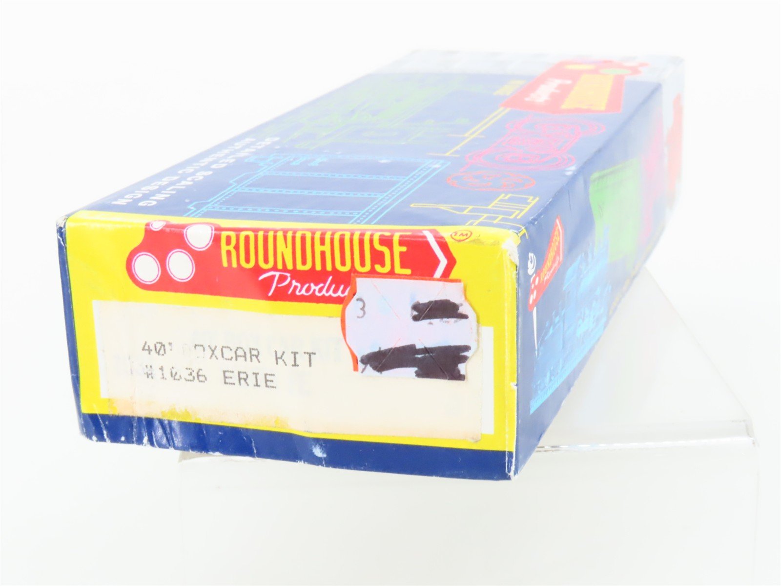HO Roundhouse Kit 1036 ERIE Railroad 40' Single Door Box Car #90501 - Sealed