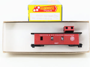 HO Scale Roundhouse Kit 3441 D&RGW Rio Grande Railroad Old Timer Caboose #0307