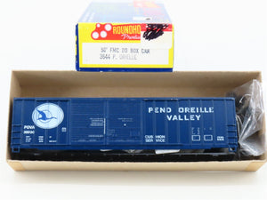 HO Roundhouse Kit 3644 POVA Pend Oreille Valley 50' Double Door Box Car #35030
