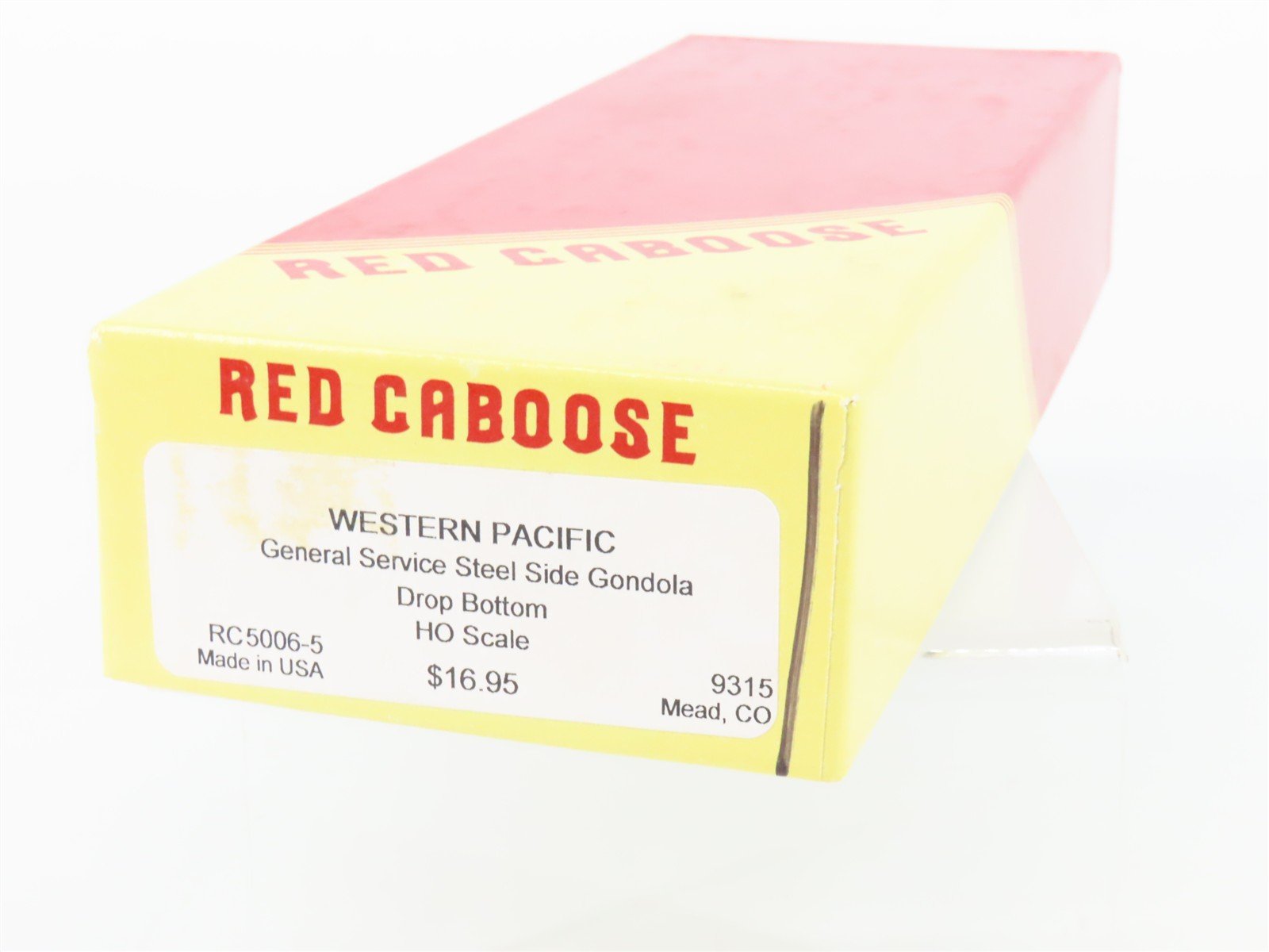 HO Scale Red Caboose Kit RC5006-5 WP Western Pacific Drop Bottom Gondola #9315