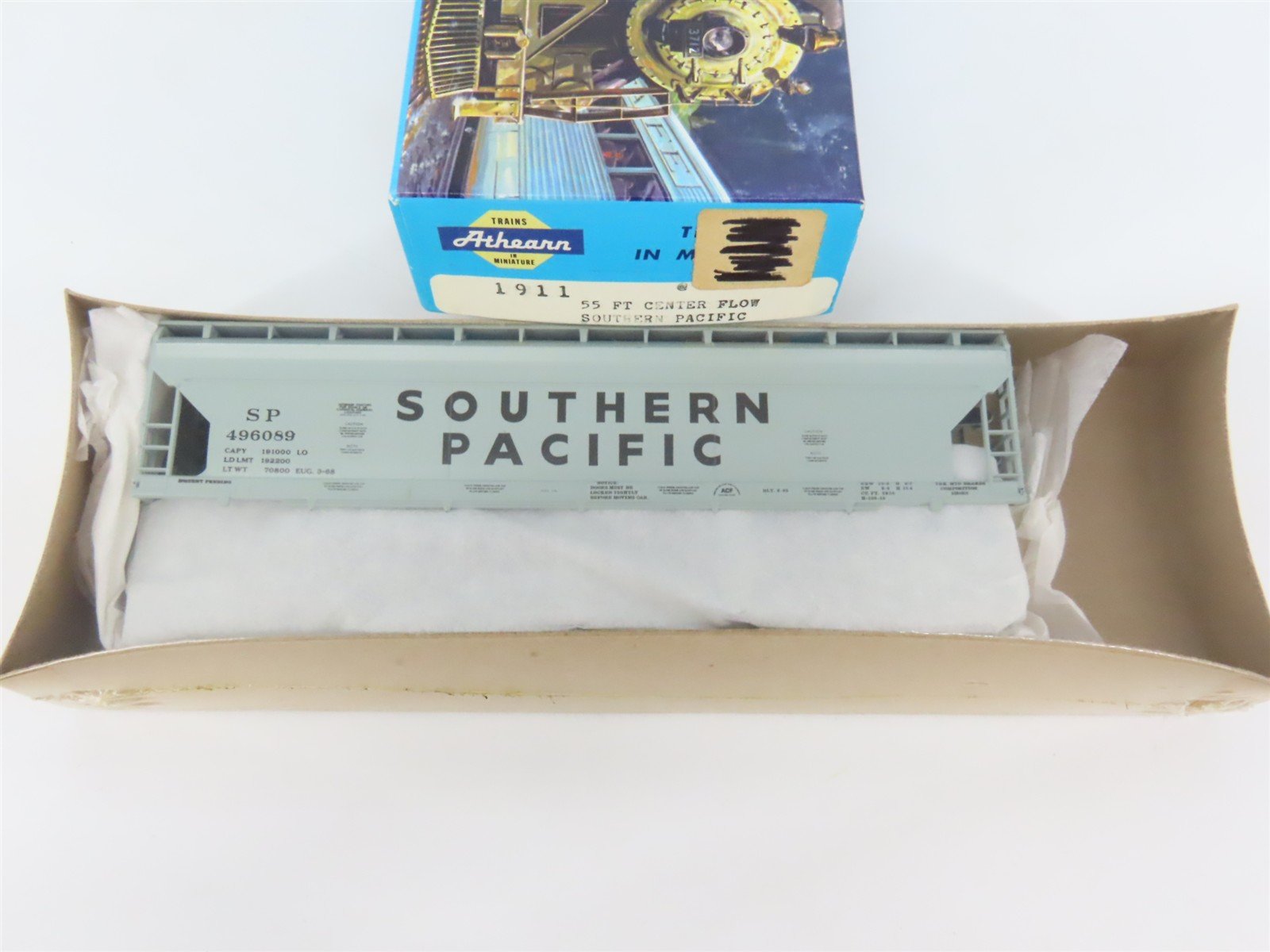 HO Athearn Kit 1911 SP Southern Pacific 55' Center Flow Hopper #496089 - Sealed
