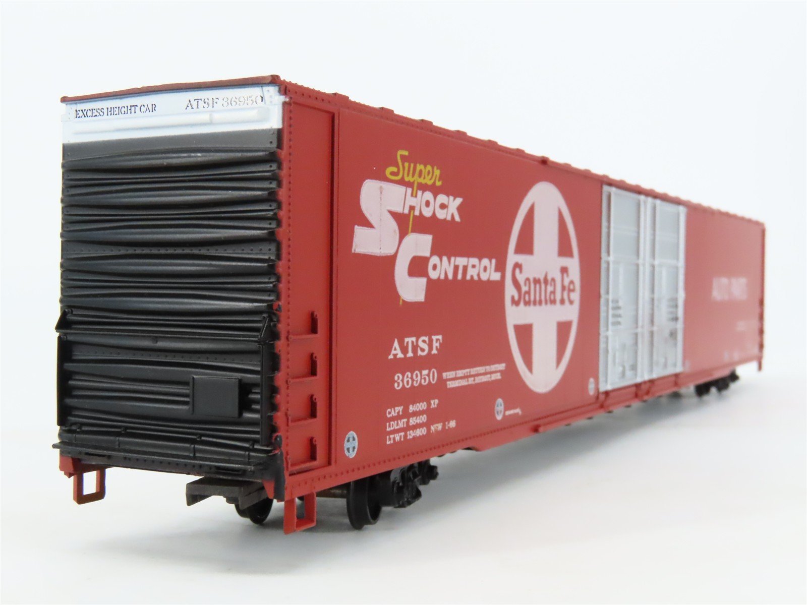 HO Scale Athearn Kit 1975 ATSF Santa Fe Railroad 86' Hi Cube Box Car #36950