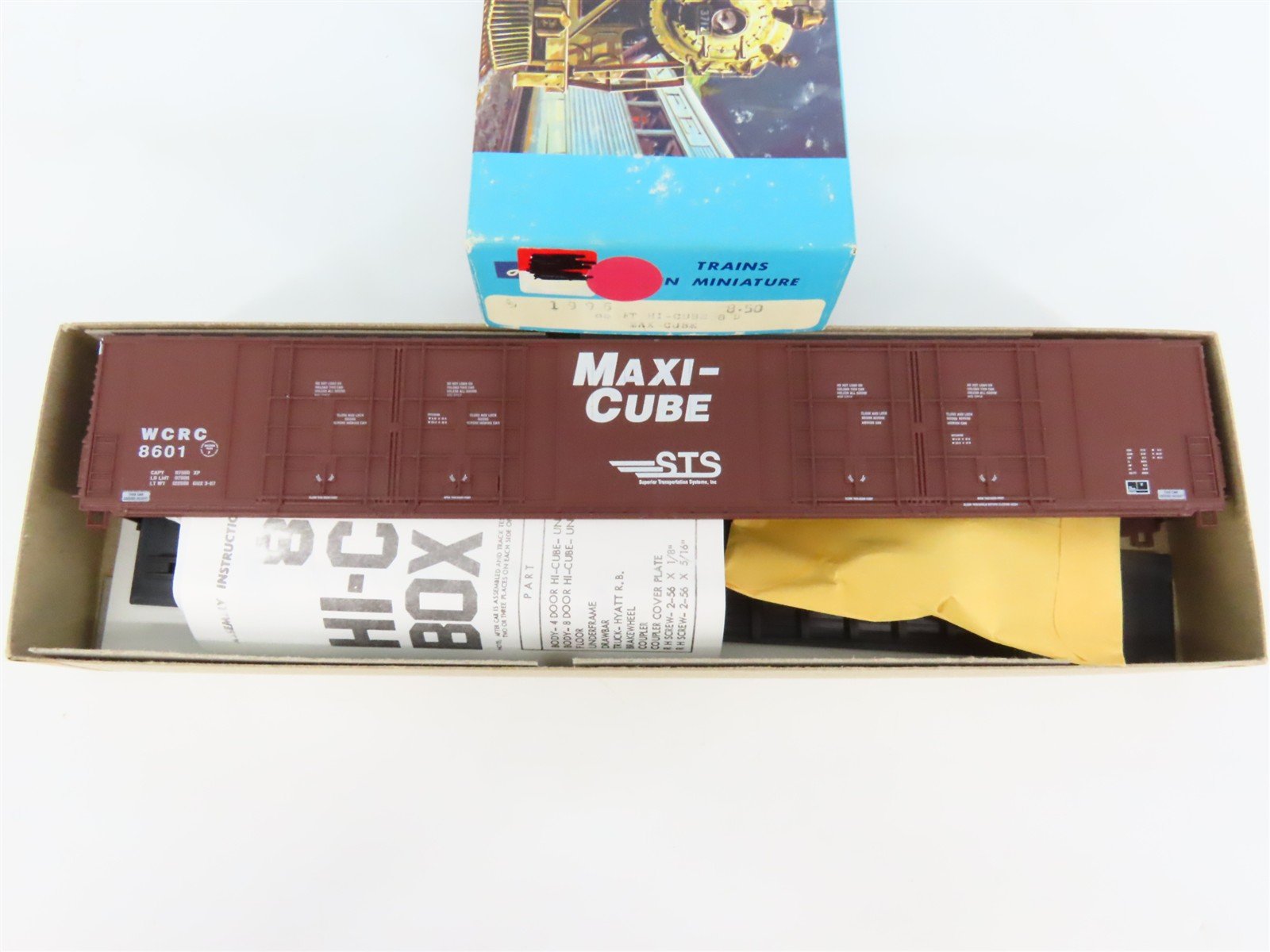 HO Scale Athearn Kit 1996 WCRC STS Maxi-Cube 86' Hi Cube Box Car #8601