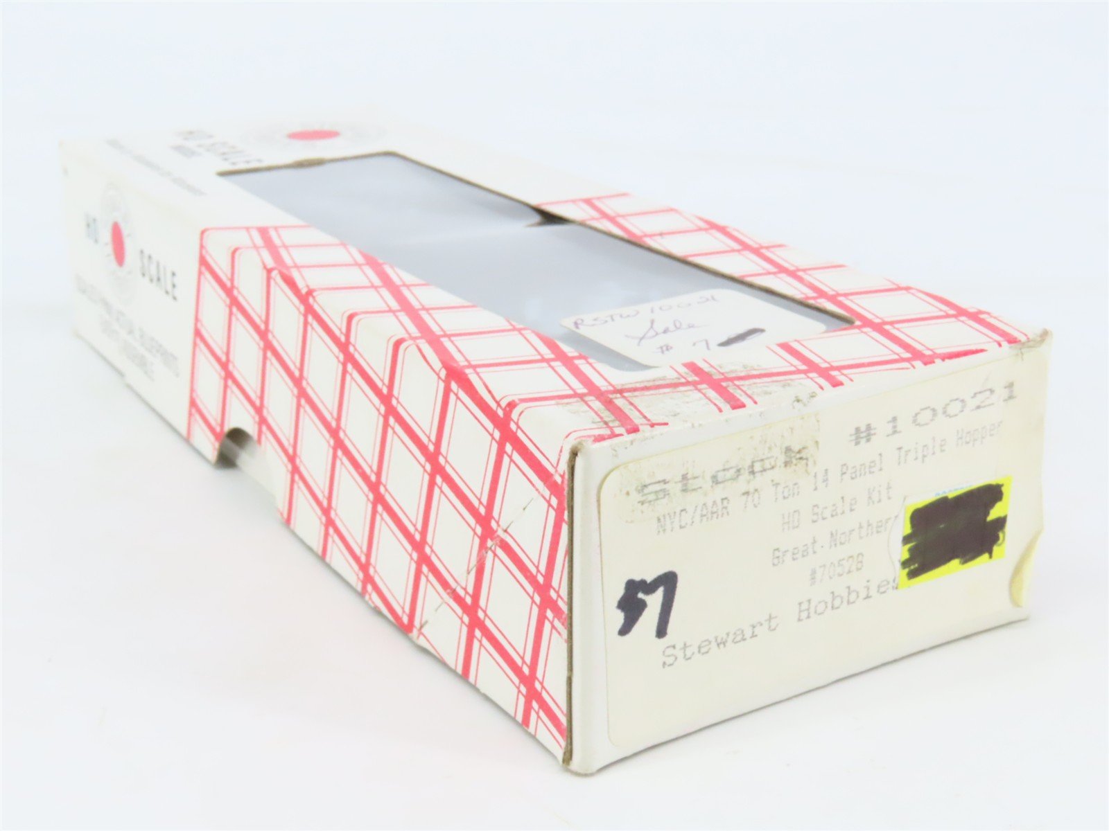 HO Scale Stewart Kit #10021 GN Great Northern 3-Bay Open Hopper #70528 - Sealed