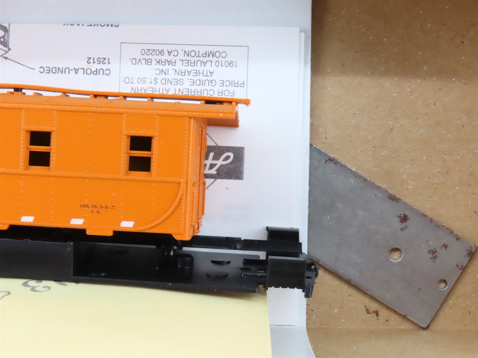 HO Scale Athearn Kit 1258 D&RGW Rio Grande Railroad Cupola Caboose #01435