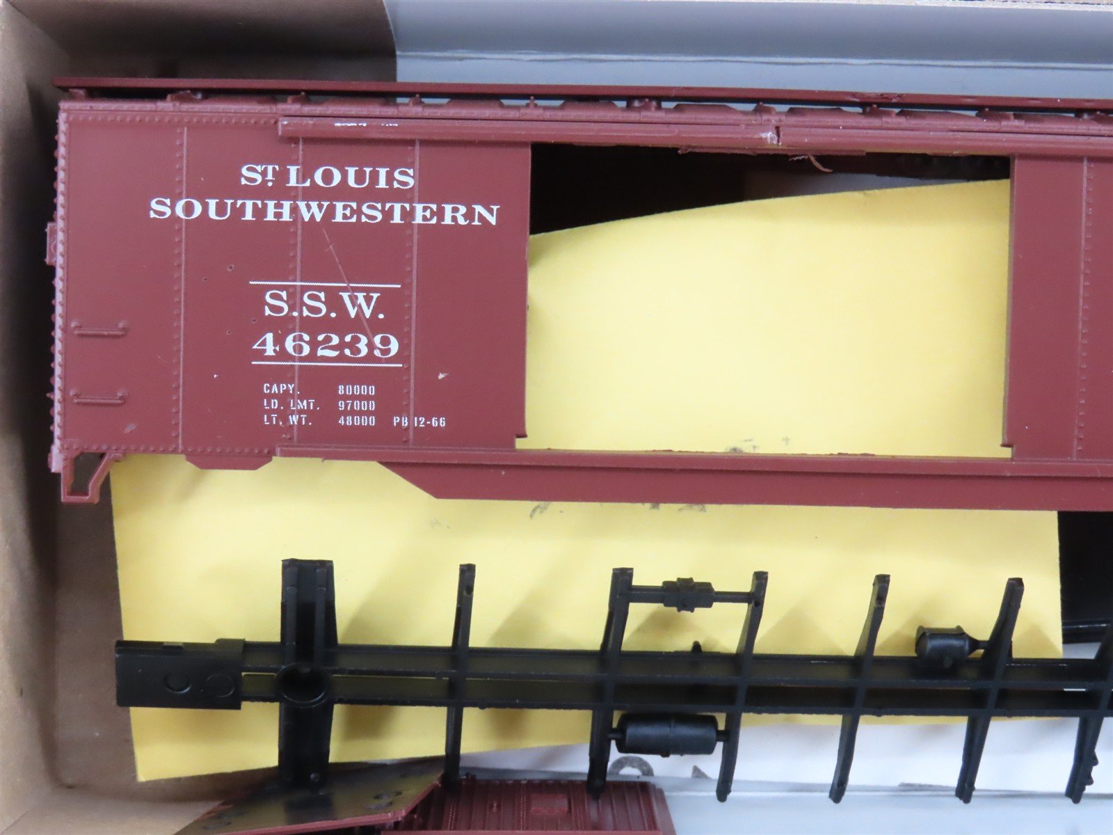 HO Scale Athearn Kit 5032 SSW Cotton Belt Route 50' Auto Box Car #46239