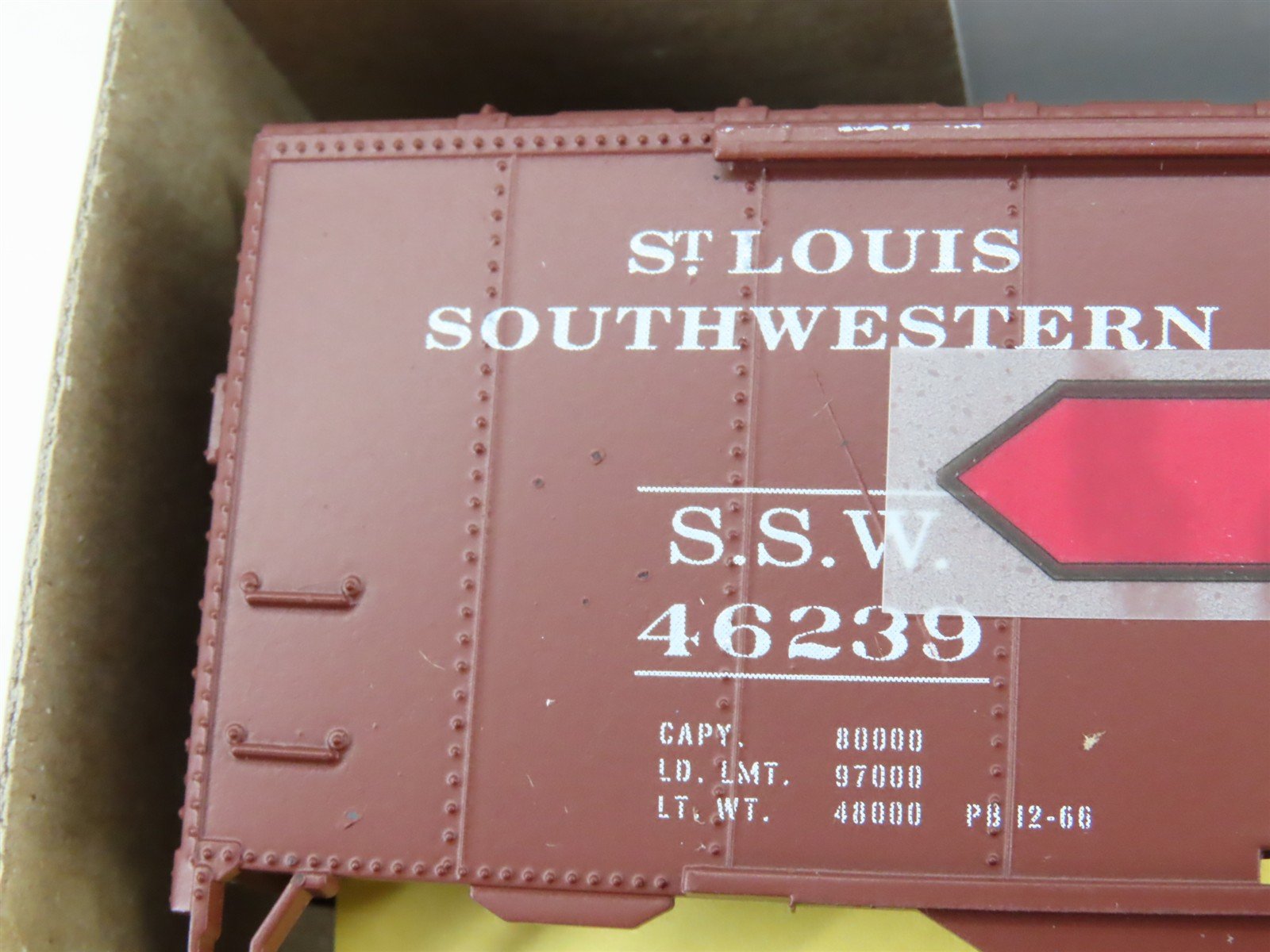 HO Scale Athearn Kit 5032 SSW Cotton Belt Route 50' Auto Box Car #46239