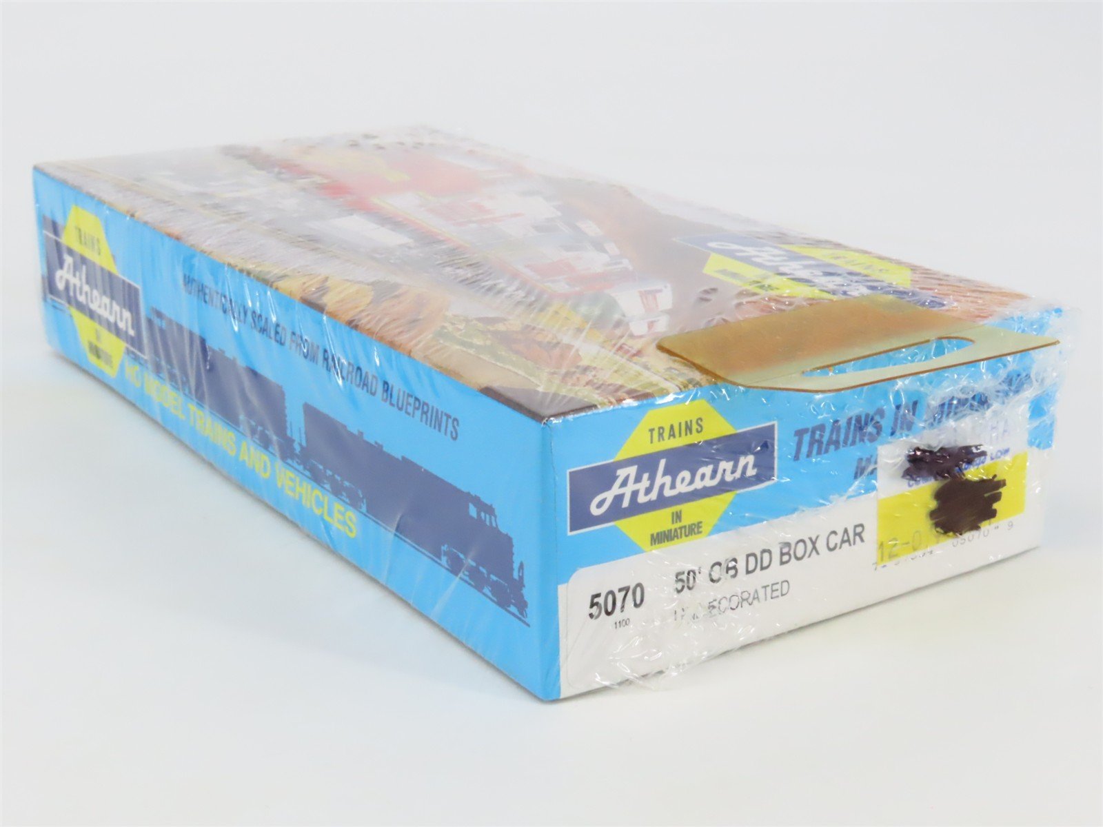 HO Athearn Kit 5070 Undecorated 50' Outside Braced Double Door Box Car - Sealed