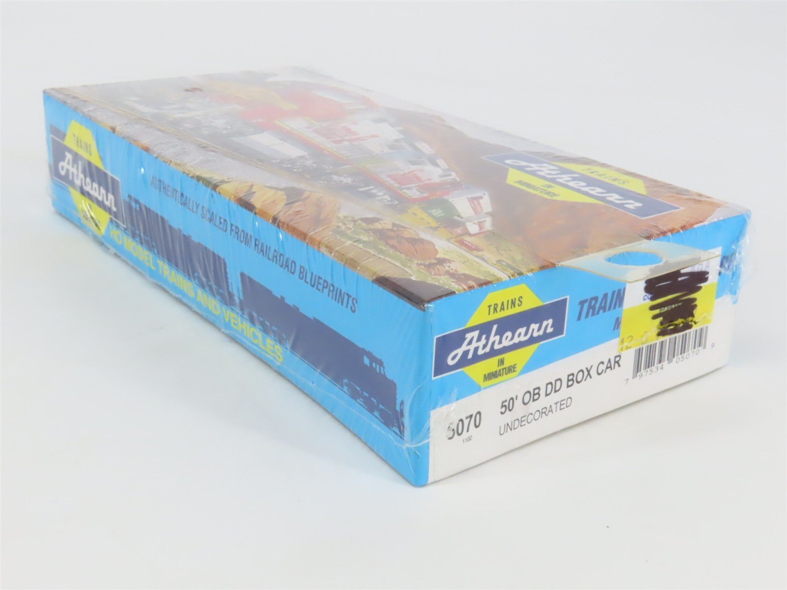HO Scale Athearn Kit 5070 Undecorated 50' Outside Braced Box Car - Sealed
