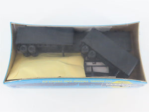 HO Scale Athearn Kit 1411 Undecorated 50' Flat Car w/ 2 Vans - Sealed