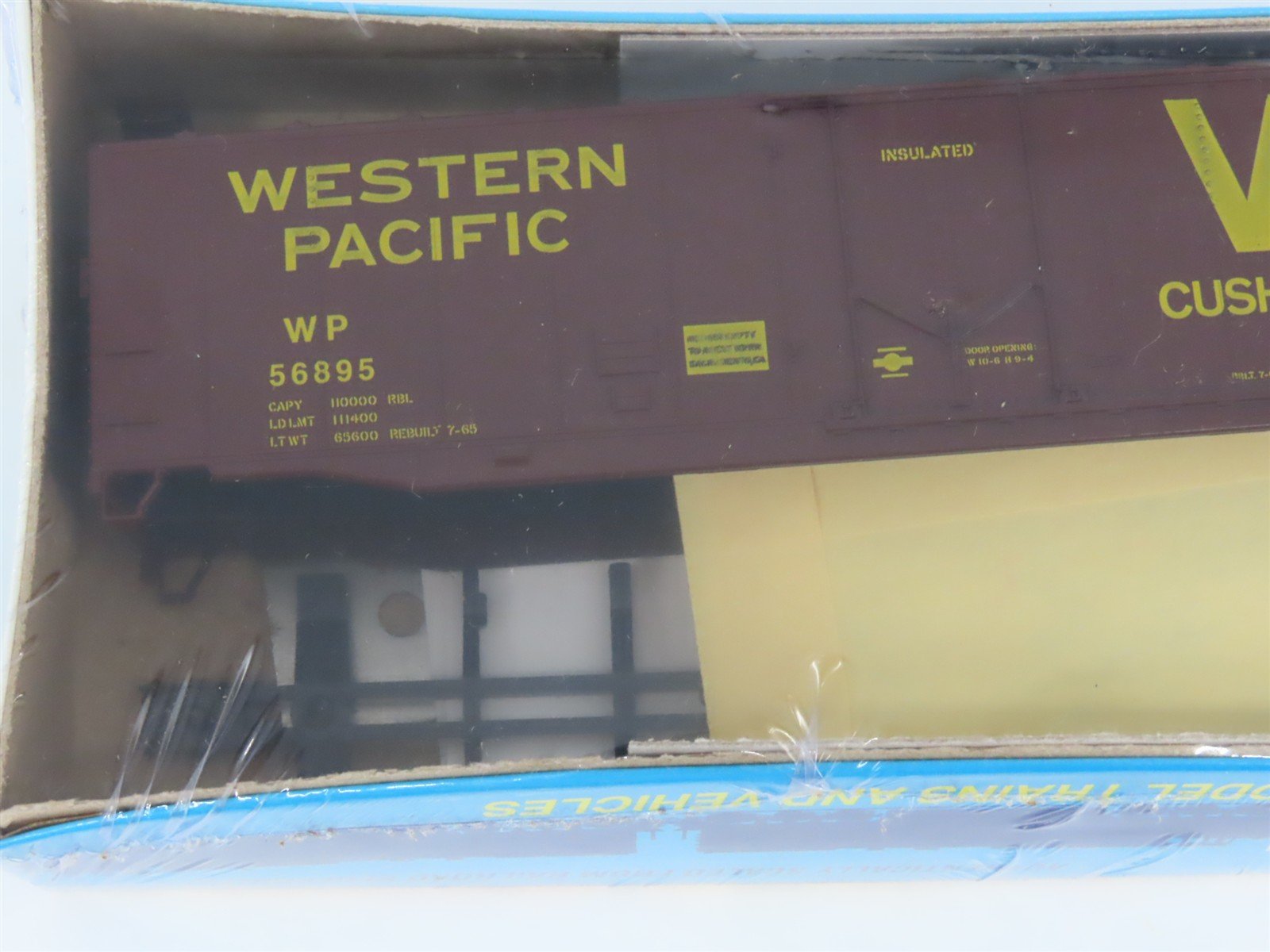 HO Scale Athearn Kit 1323 WP Western Pacific 50' Plug Door Box Car #56895 Sealed