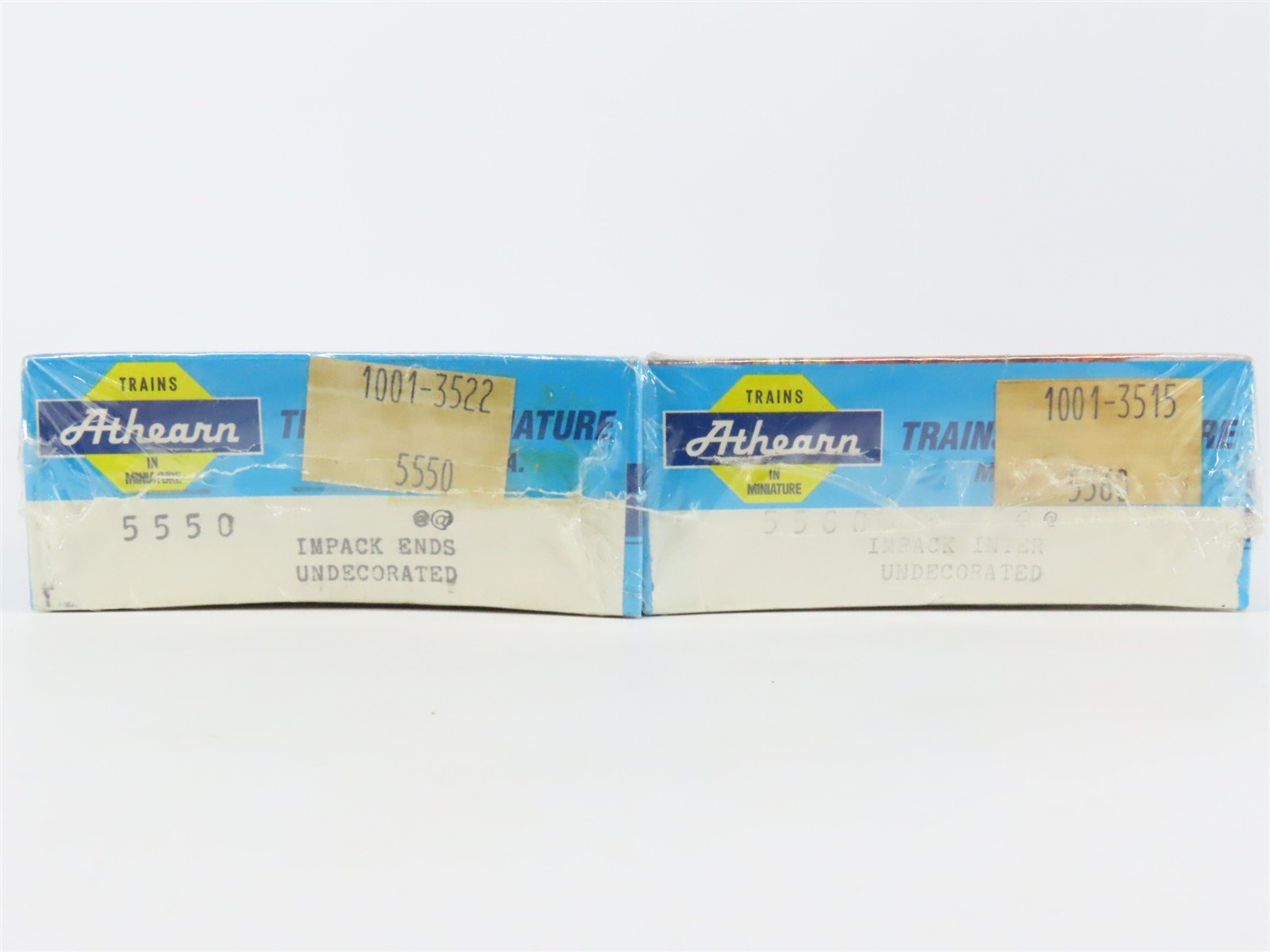 HO Scale Athearn Kit 5550/5560 Undecorated Impack Ends & Inter Set Sealed