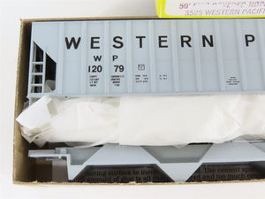 HO Scale Roundhouse Kit 3525 WP Western Pacific 50' Covered 3-Bay Hopper #12079