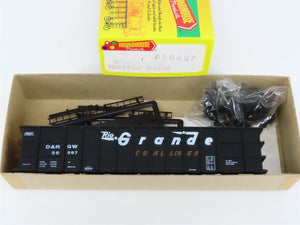 HO Scale Roundhouse Kit 7845 D&RGW Rio Grande Thrall Coal Liner Gondola #56997