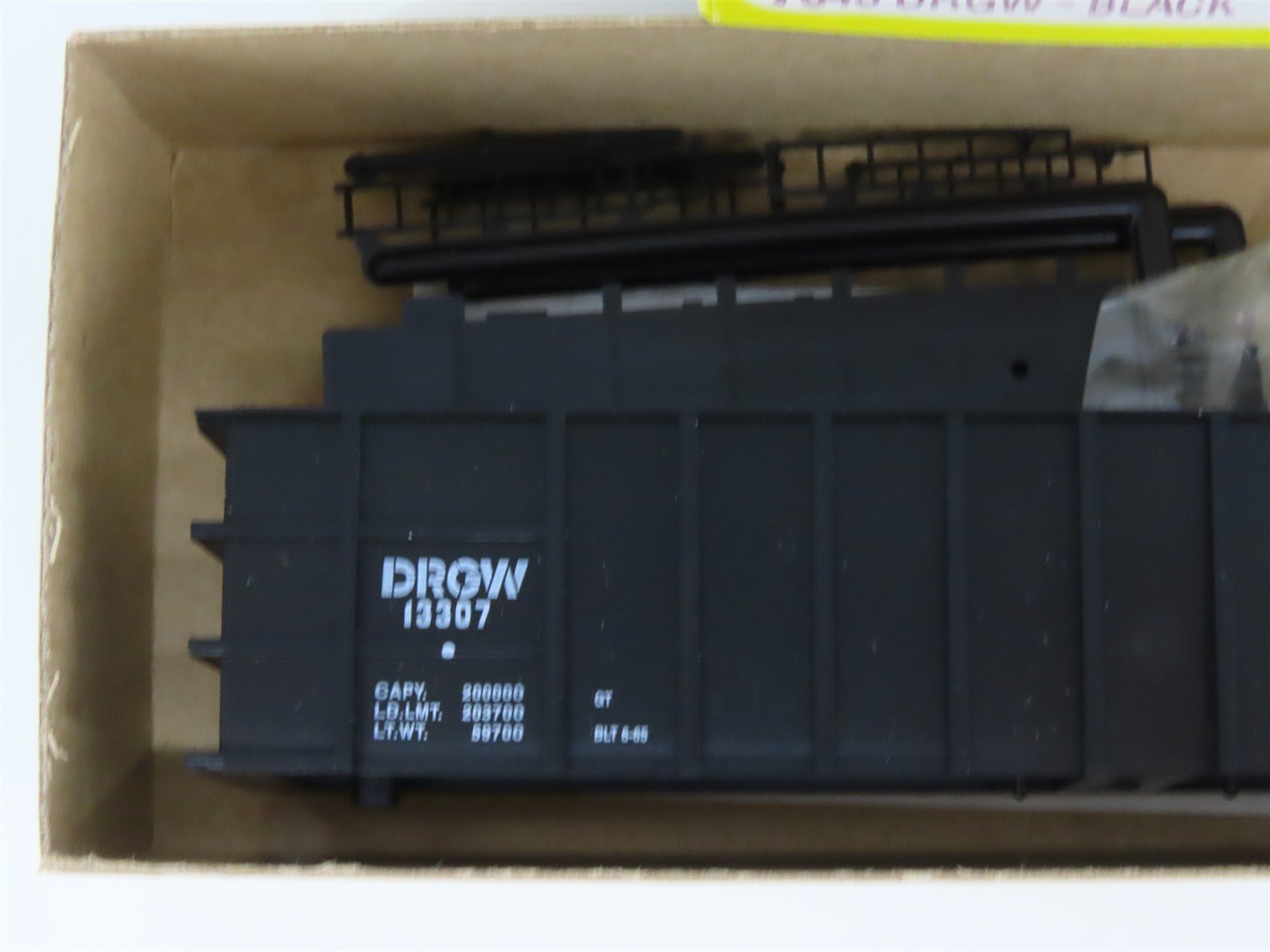 HO Scale Roundhouse Kit 7843 DRGW Rio Grande Railroad Thrall Coal Gondola #13307