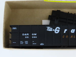 HO Scale Roundhouse Kit 7845 DRGW Rio Grande Thrall Coal Liner Gondola #56998