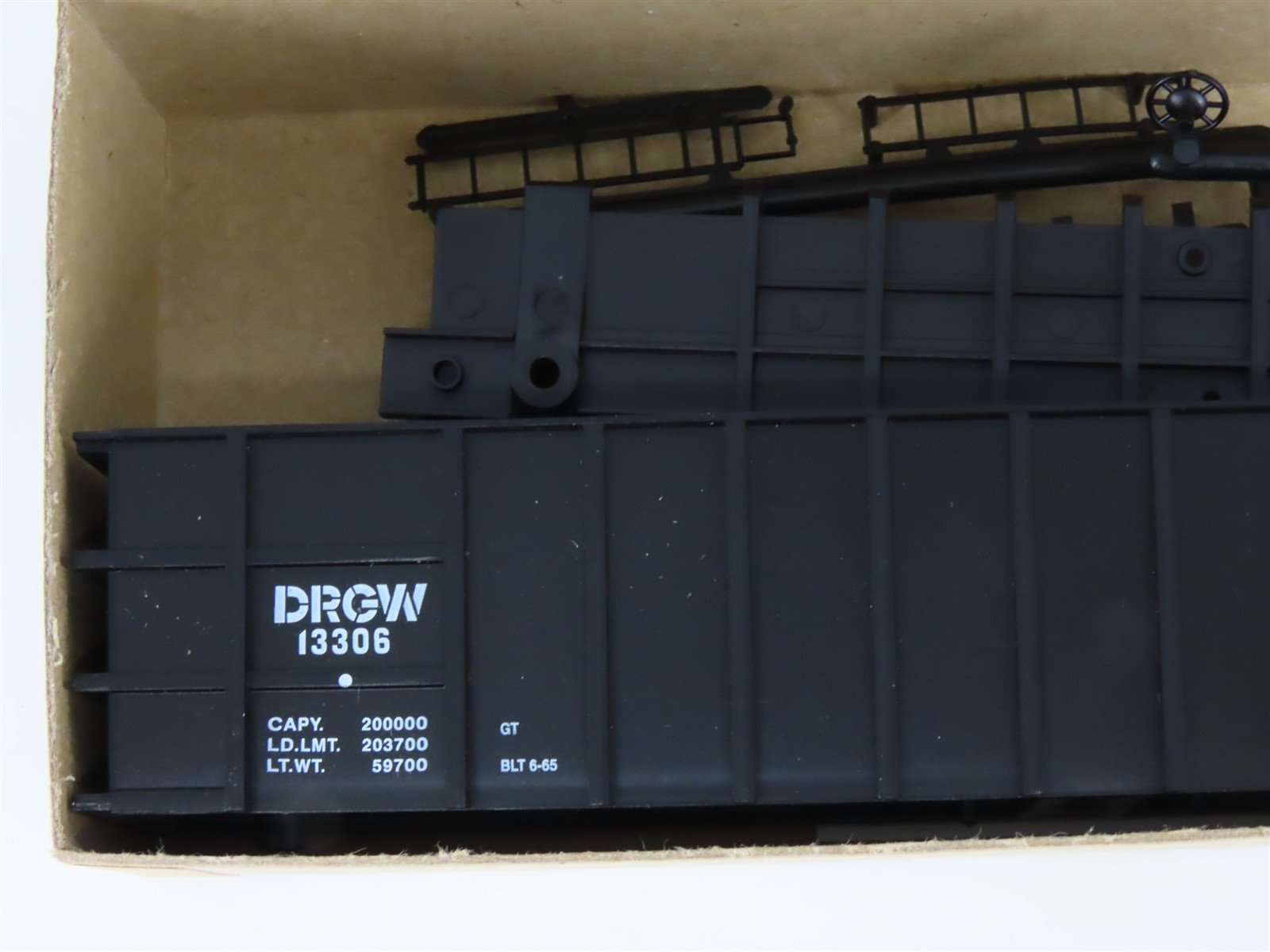 HO Scale Roundhouse Kit 7843 DRGW Rio Grande Railroad Thrall Coal Gondola #13306