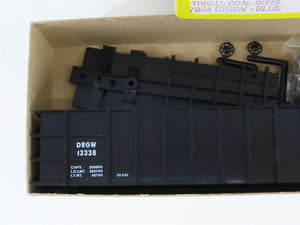 HO Scale Roundhouse Kit 7844 DRGW Rio Grande Railroad Thrall Coal Gondola #13338