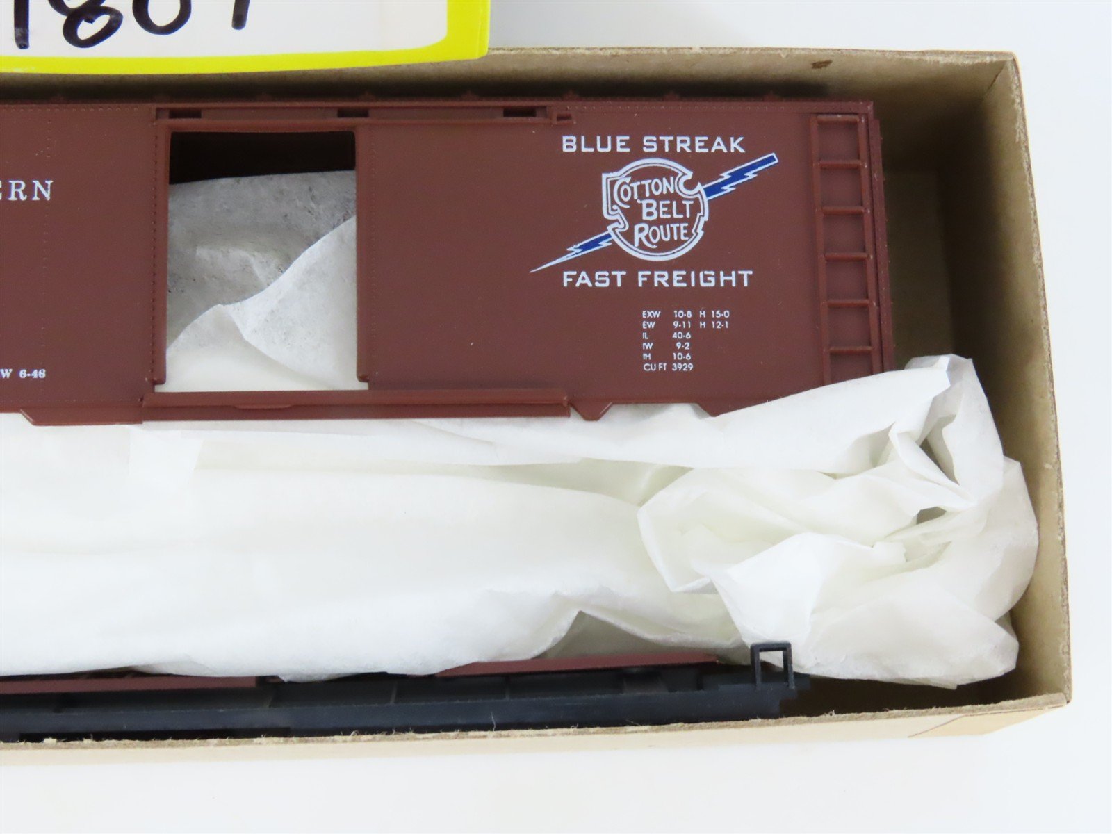 HO Scale Roundhouse Kit 7807 SSW Cotton Belt Route Single Door Box Car #33527