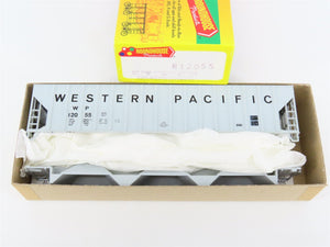 HO Scale Roundhouse Kit 3525 WP Western Pacific 50' Covered 3-Bay Hopper #12055