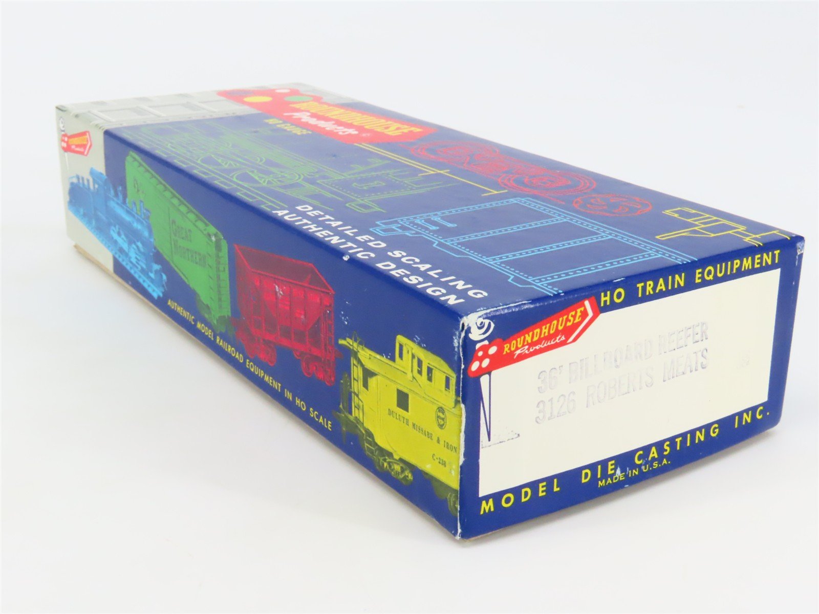 HO Scale Roundhouse Kit 3126 RAOX Roberts Meats 36' Billboard Reefer #1010
