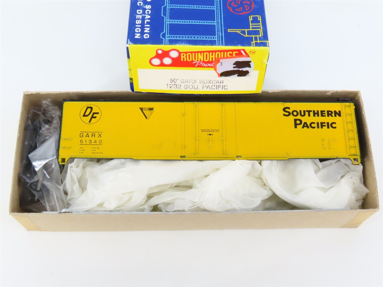 HO Scale Roundhouse Kit 1232 GARX SP Southern Pacific 50' Box Car #51340