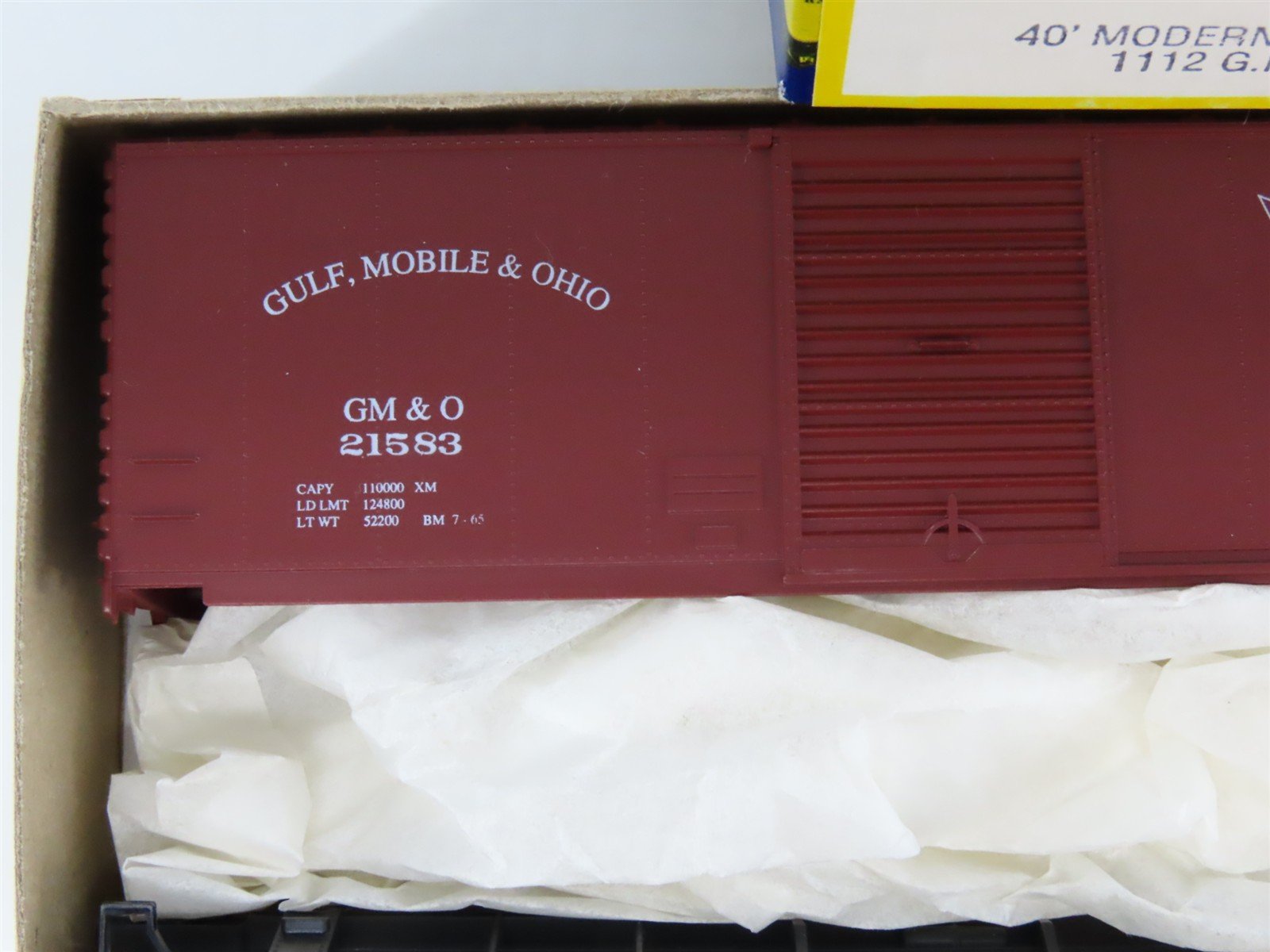 HO Roundhouse Kit 1112 GM&O Gulf Mobile & Ohio 40' Single Door Box Car #21583