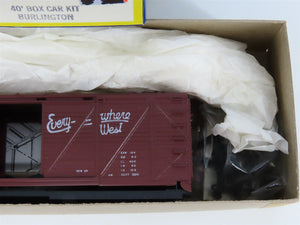 HO Roundhouse Kit 1033 CB&Q Burlington Route 40' Single Door Box Car #28113