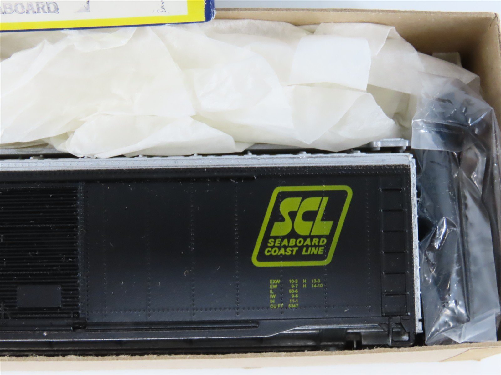 HO Scale Roundhouse Kit 1207 SCL Seaboard Coast Line 50' Box Car #83629