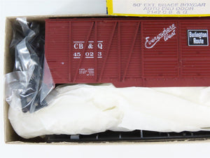 HO Roundhouse Kit 2142 CB&Q Burlington Route 50' Double Door Box Car #45023