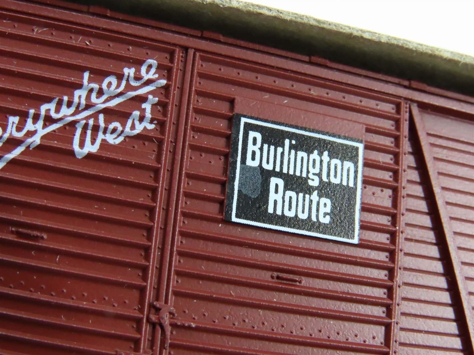 HO Roundhouse Kit 2142 CB&Q Burlington Route 50' Double Door Box Car #45023