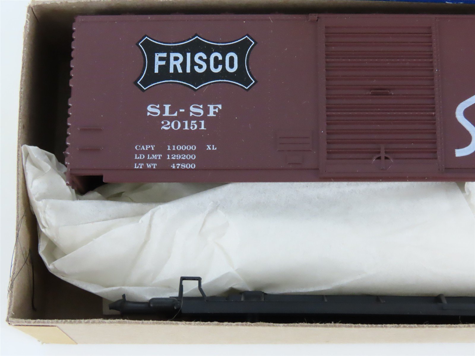 HO Scale Roundhouse Kit 1109 SL-SF Frisco 40' Single Door Box Car #20151
