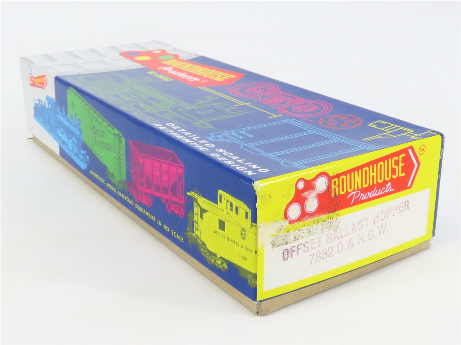 HO Scale Roundhouse Kit 7882 D&RGW Rio Grande 2-Bay Ballast Open Hopper #25014