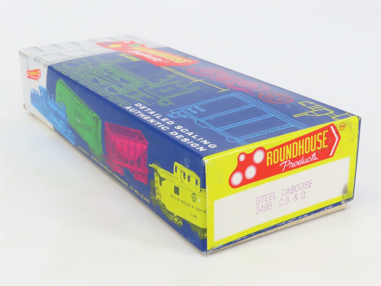 HO Scale Roundhouse Kit 3495 CB&Q Burlington Route Steel Caboose #13510