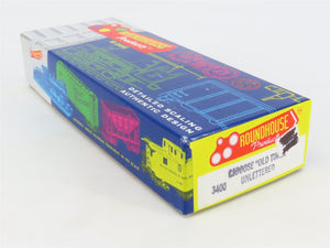 HO Scale Roundhouse Kit 3400 Unlettered Old Timer Cupola Caboose