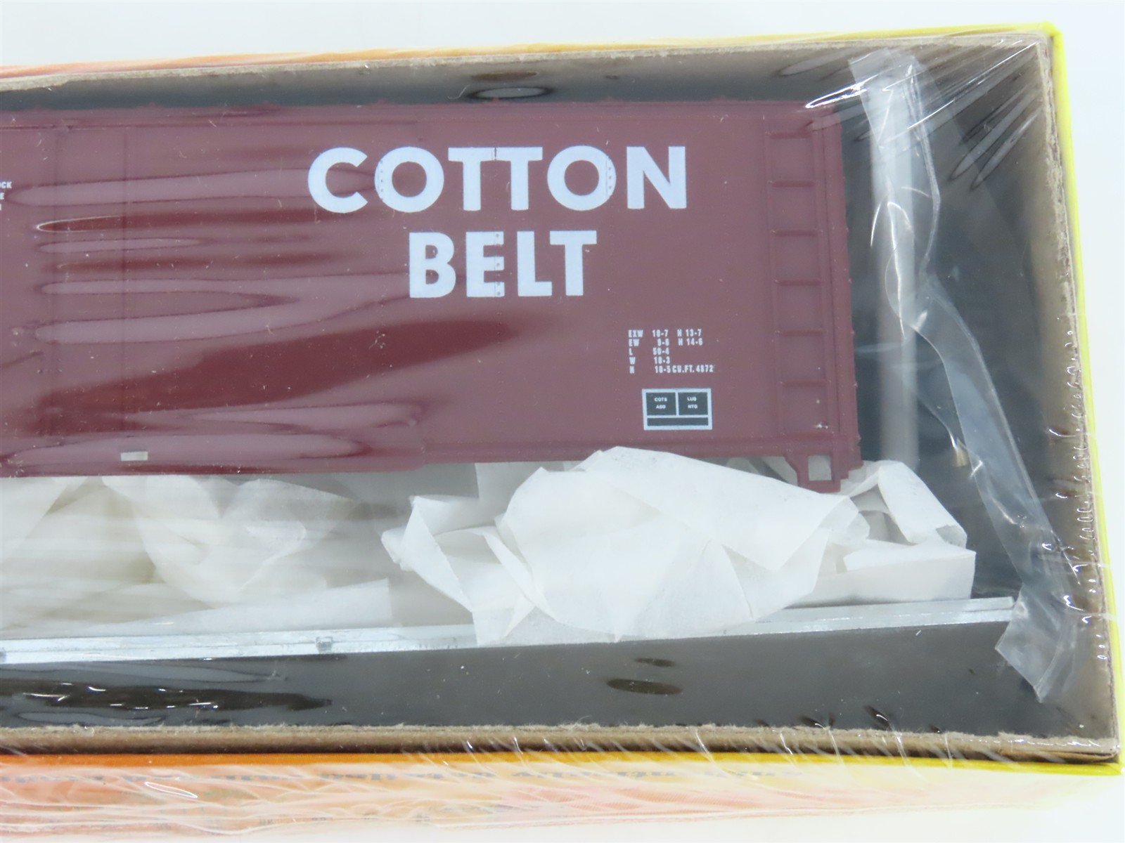 HO Roundhouse Kit 12511 SSW Cotton Belt 50' Plug Door Box Car #56609 - Sealed