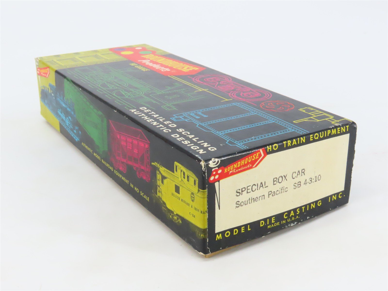 HO Scale Roundhouse Kit SP Southern Pacific Plug Door Box Car No Road #