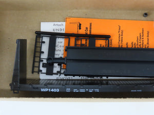 HO Scale Roundhouse Kit 1312 WP Western Pacific 60' Bulkhead Flat Car #1403